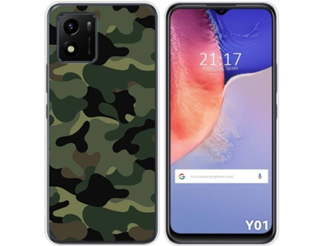Carcasa Vivo Y01 TUMUNDOSMARTPHONE Dibujos Camuflaje Multicolor