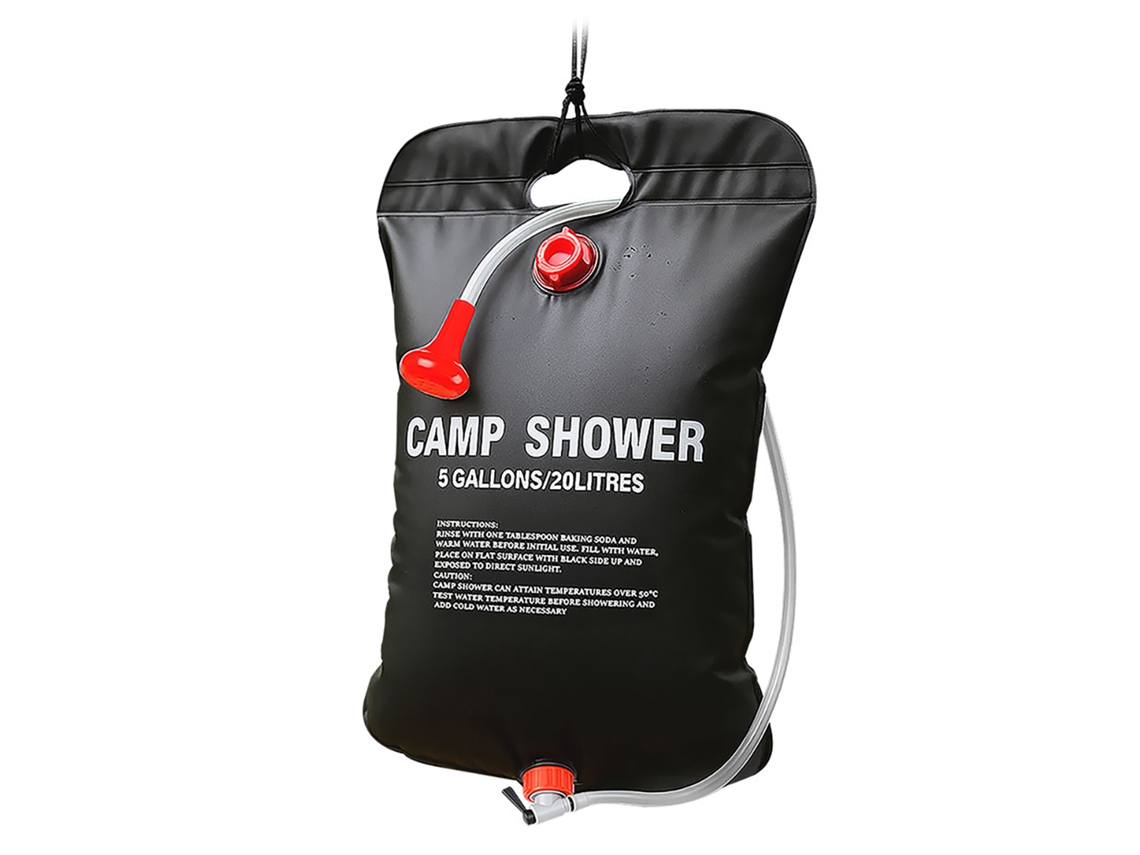 Ducha Portátil Con 20l De Capacidad Con Cuerda Para Colgar.