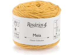 Hilo de Lana ROSARIOS 4 Meia Print P152347 (Amarillo - 8,5x7,5x8,5 cm - Lana)