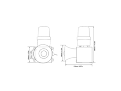 Sistema de alarma industrial de alta potencia de 115 dB con sirena LED y alarma visual audible, enchufe europeo de 220 V, para pared.