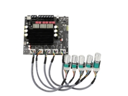 2026velora-placa Amplificador de potencia digital 2.1 canales TPA3255 BT 100W*2+200W Subwoofer Tonos altos y bajos Compacto