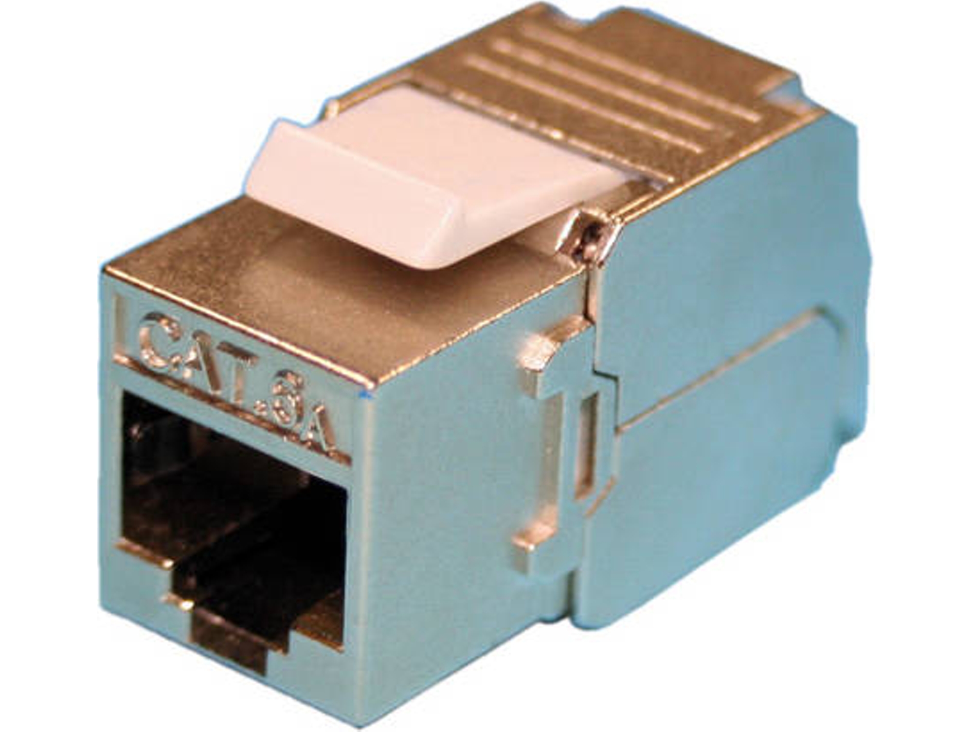 Panel de Parcheo ROLINE Keystone Jack, Cat.6a, RJ-45, shielded, toolless, silver