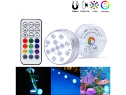 Led Swimming Pool Light Led Submersible Starlight Ip68 Multi-Color Underwater Lights With Remote Control Waterproof Bathtub Lights 2Pcs