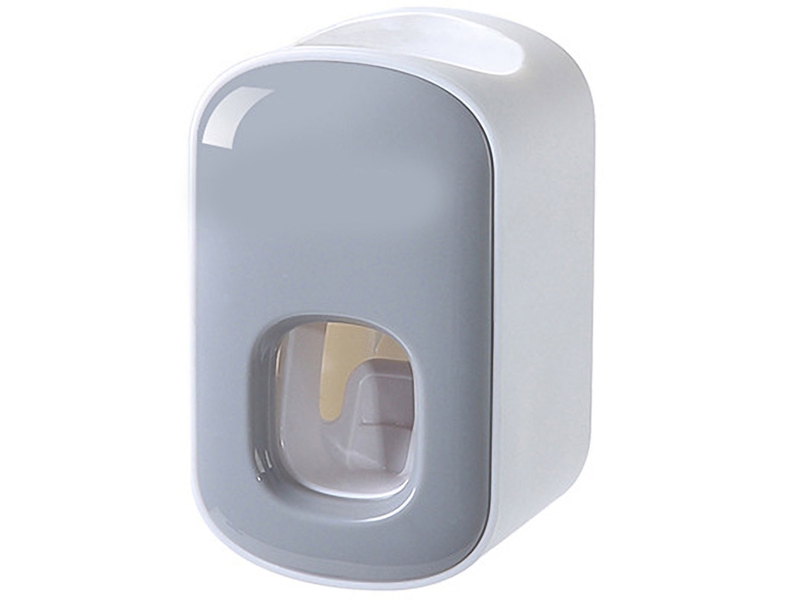 Dispensador automático de pasta de dientes de pared, gris, accesorios de baño