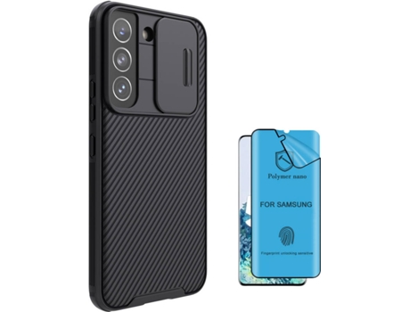 Funda + Protector de Pantalla Samsung S22 Plus Nillkin Camshield Negro