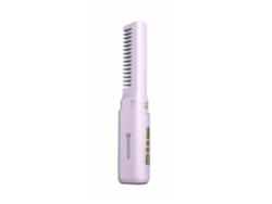 Novoteck Ht-002 Peine Alisador Y Moldeador 2 En 1 Recargable 3 Temperaturas Lila