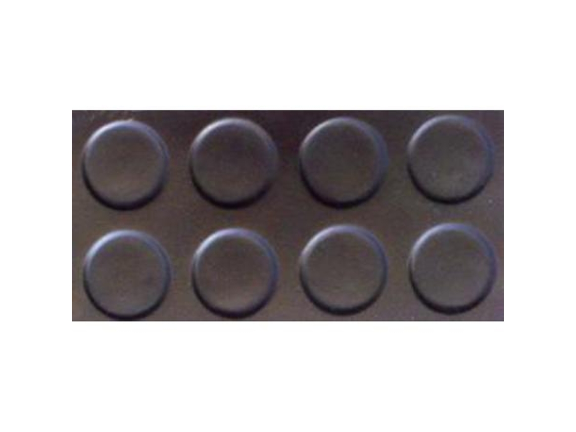 Pavimento goma circulo negro 1,50 m x3mm rollo 10 m