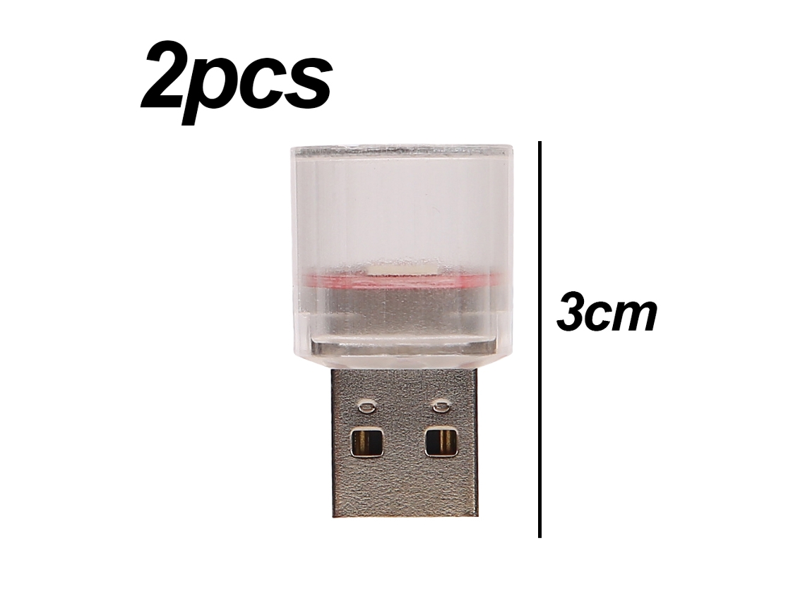 Mini luz nocturna LED en línea, coche, USB, luz ambiental RNEMITERY