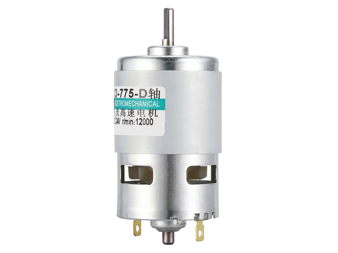 Motor Dc 775 Eje D 30w Alto Torque Alto Rendimiento Bajo Ruido 24v 12000rpm Rodamiento De Bolas