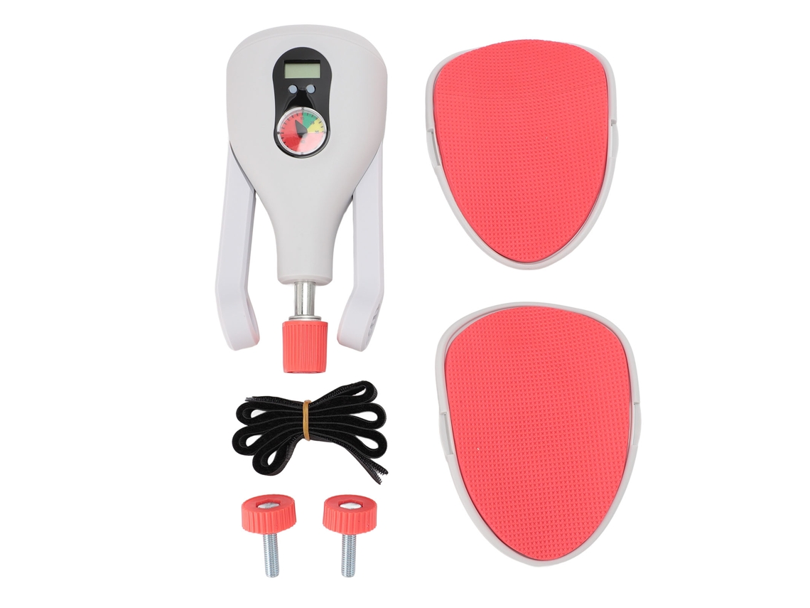 Entrenador Muscular Para Muslos Masculino Con Pantalla Digital, Ejercitador De Muslos Internos, Caderas Y Brazos Con Cinturones - Gris