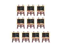 Jinwei-pizarras Pequeñas Con Caballete Para Casita De Muñecas, Accesorios De Aula En Miniatura