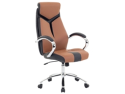 Silla de oficina BELIANI Formula de Poliéster Marrón 63x72x125