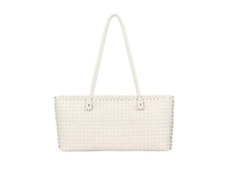 Bolso Tote Trenzado Para Mujer Efecto Piel Con Doble Asa Larga