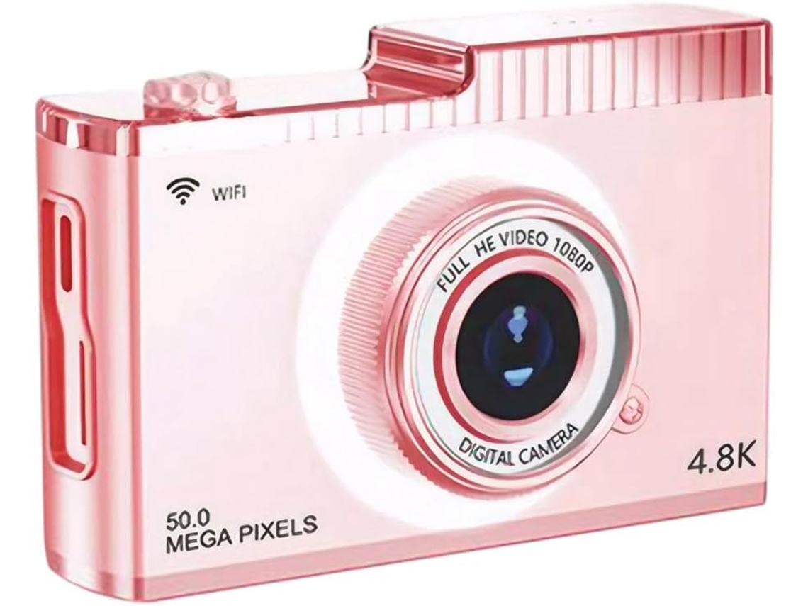 Cámara Digital 4k Fhd De 50 Mp Con Enfoque Automático, Pantalla Ips De 2,4 Pulgadas, Wifi Compacto