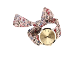 Reloj De Pulsera Informal Para Mujer Con Estampado Floral Y Movimiento De Cuarzo.