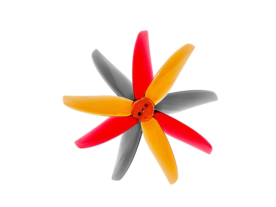 Borgoña6 Pares Gemfan Hurricane 3020 Hélice 3 Palas 3" Eje 1.5mm Pc Fpv Multirrotor Carreras Rc