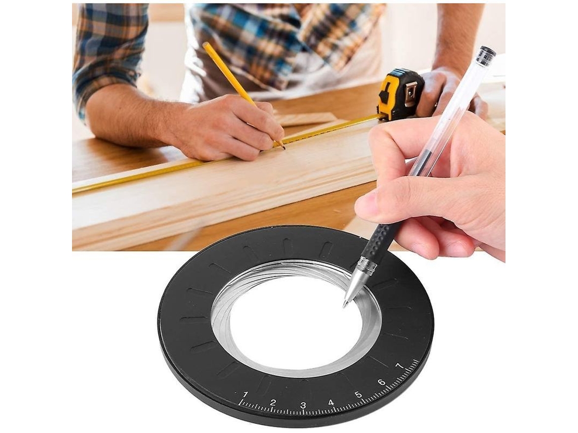 Regla Circular Ajustable Para Dibujar, Riel De Medición De Acero Inoxidable Para Manualidades Y Diseño.