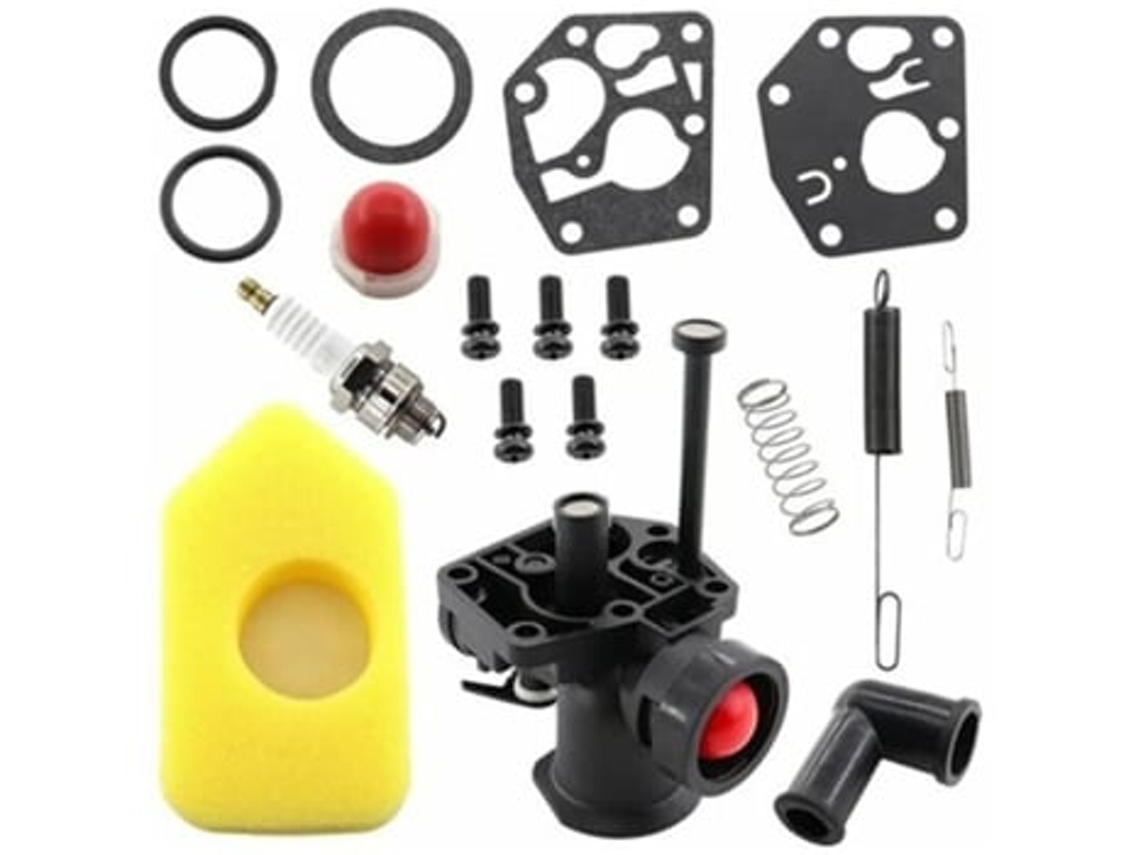 Kit de carburador para cortacésped Briggs Stratton 499809 498809a 494406 y filtro de aire 698369, resorte regulador 691859 692211 D Panoona