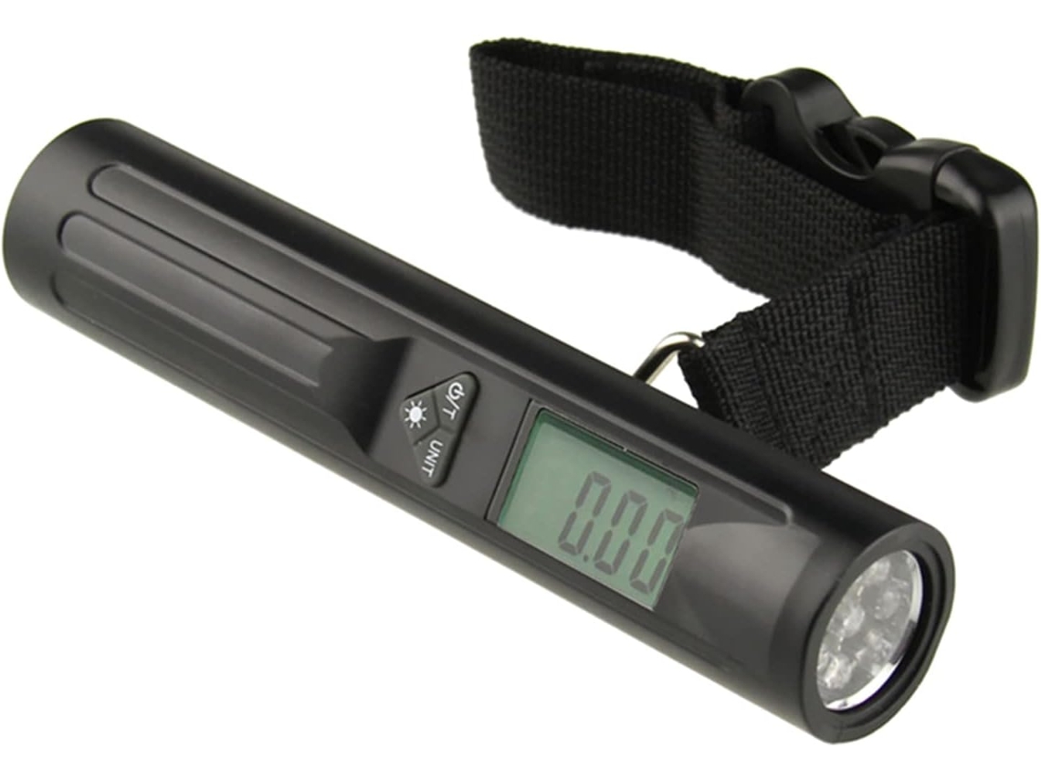 Balanza Digital Para Equipaje Con Correas De Sujeción - Luz Electrónica Portátil Para Colgar Maletas