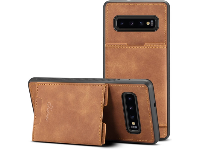 Carcasa Samsung Galaxy S10+ WISETONY Ouqihan-42 Marrón