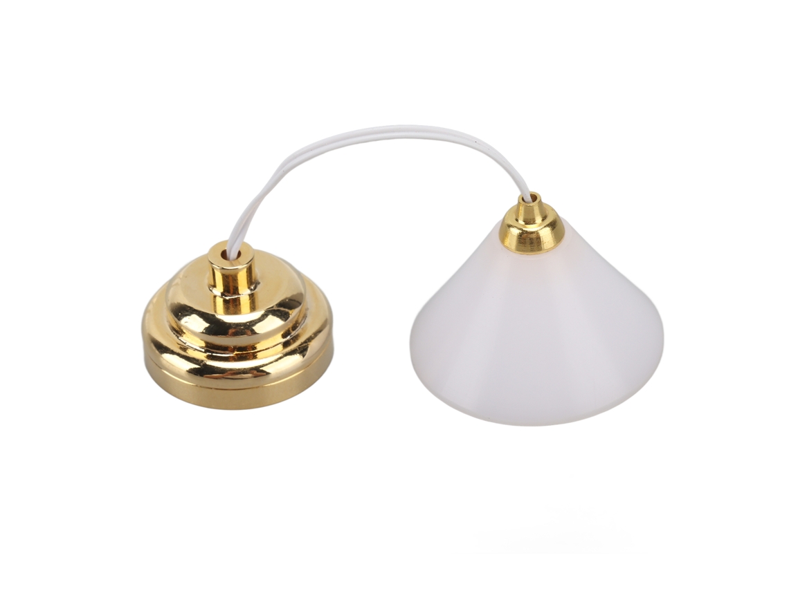Lámpara De Techo Led En Miniatura Para Casa De Muñecas A Escala 1:12 Con Batería.