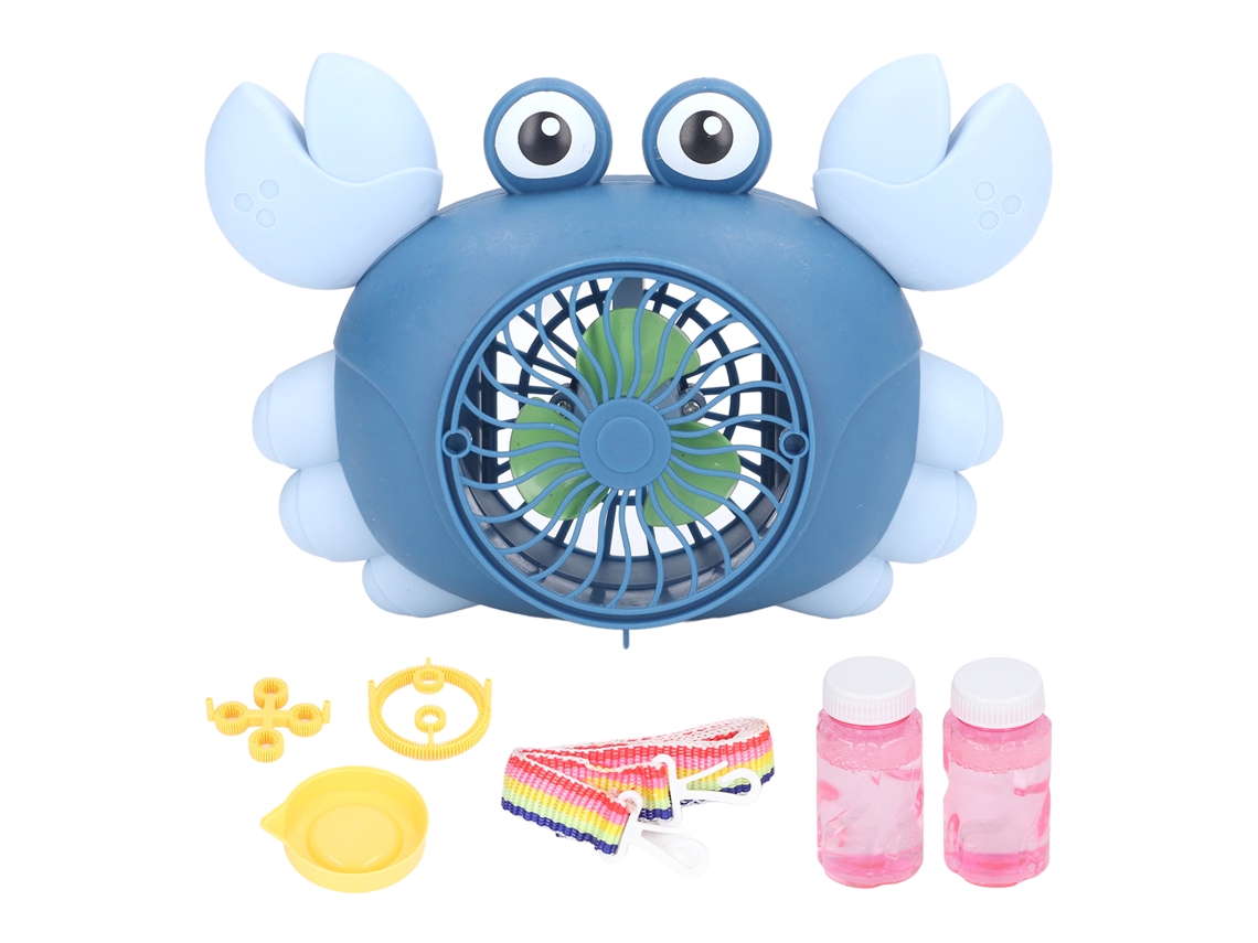 Máquina De Burbujas Eléctrica 3 En 1 Con Forma De Cangrejo Y Música, Juguete De Baño Para Niños De 3 Años En Adelante, Azul Oscuro.