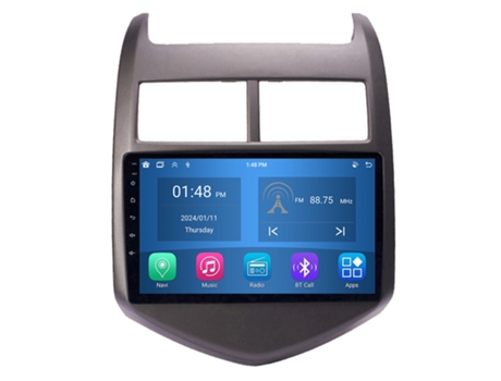 Autoradio 4GB RAM64GB ROM ROVERONE para Chevrolet Aveo 2 2011 - 2015 CarPlay Android Coche Radio Bluetooth Navegación