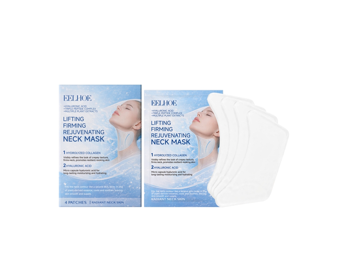Mascarilla hidratante para el cuello con colágeno