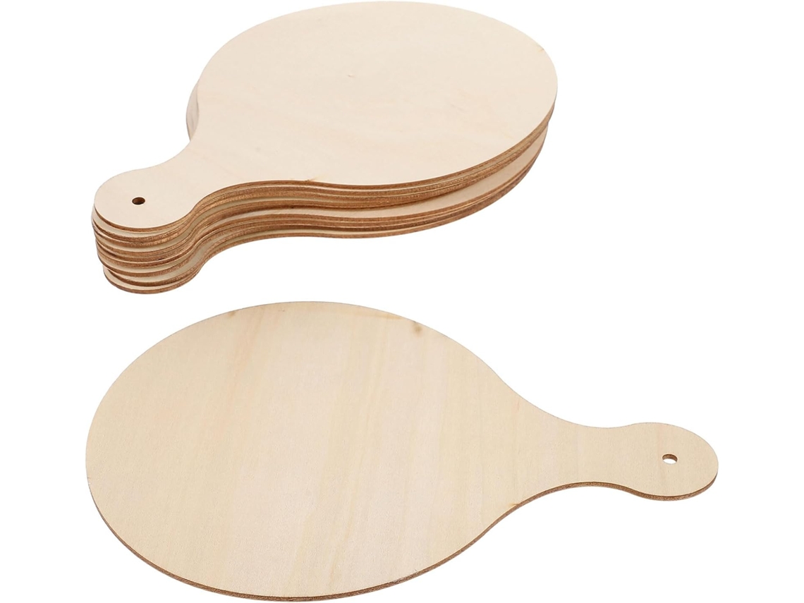 Juego De 15 Tablas De Cortar Cuadradas De Madera Natural De 23 X 16 Cm.