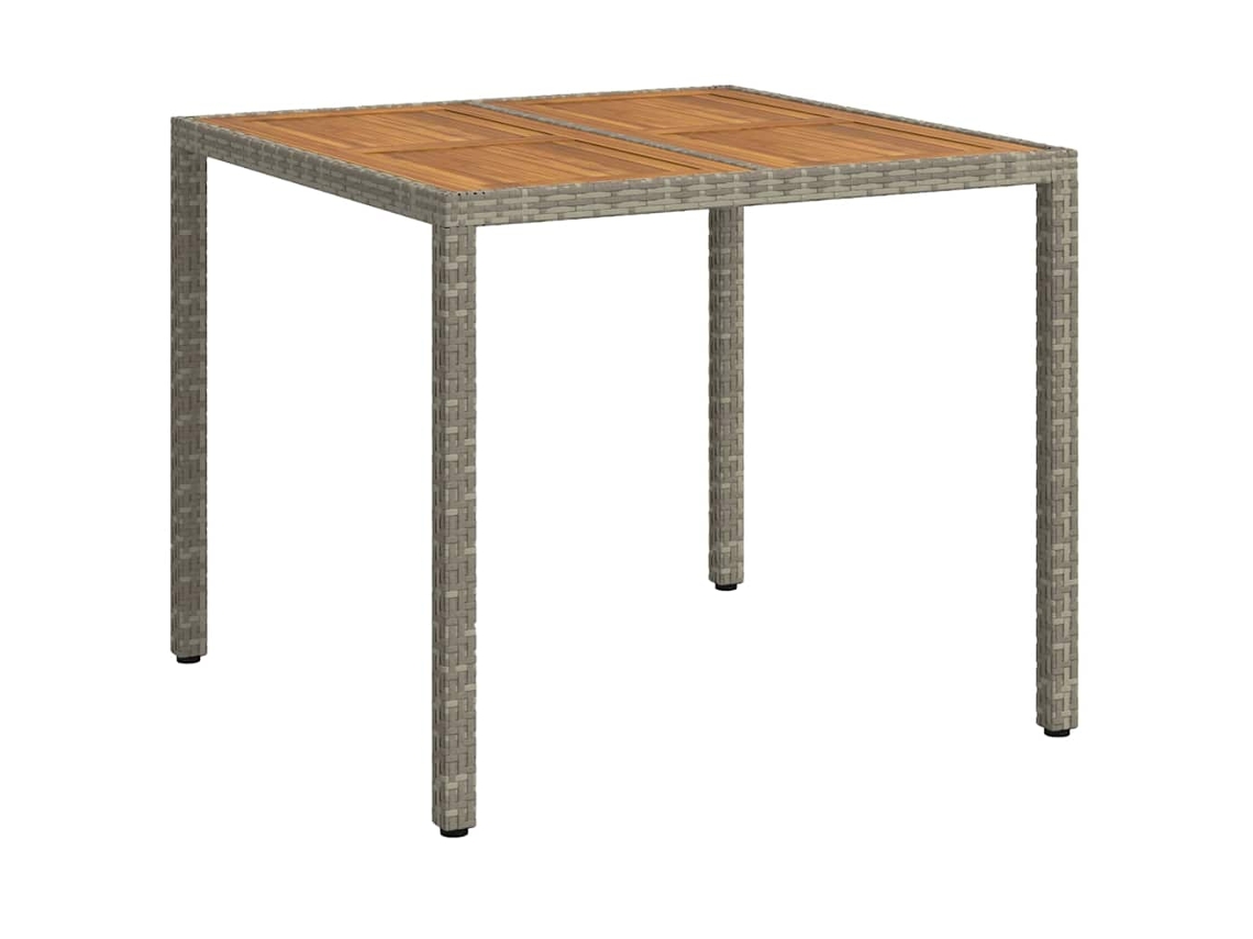 Maison Exclusive - Mesa De Jardim Cinzeto 90 X 90 X 75 Cm Vime Pe