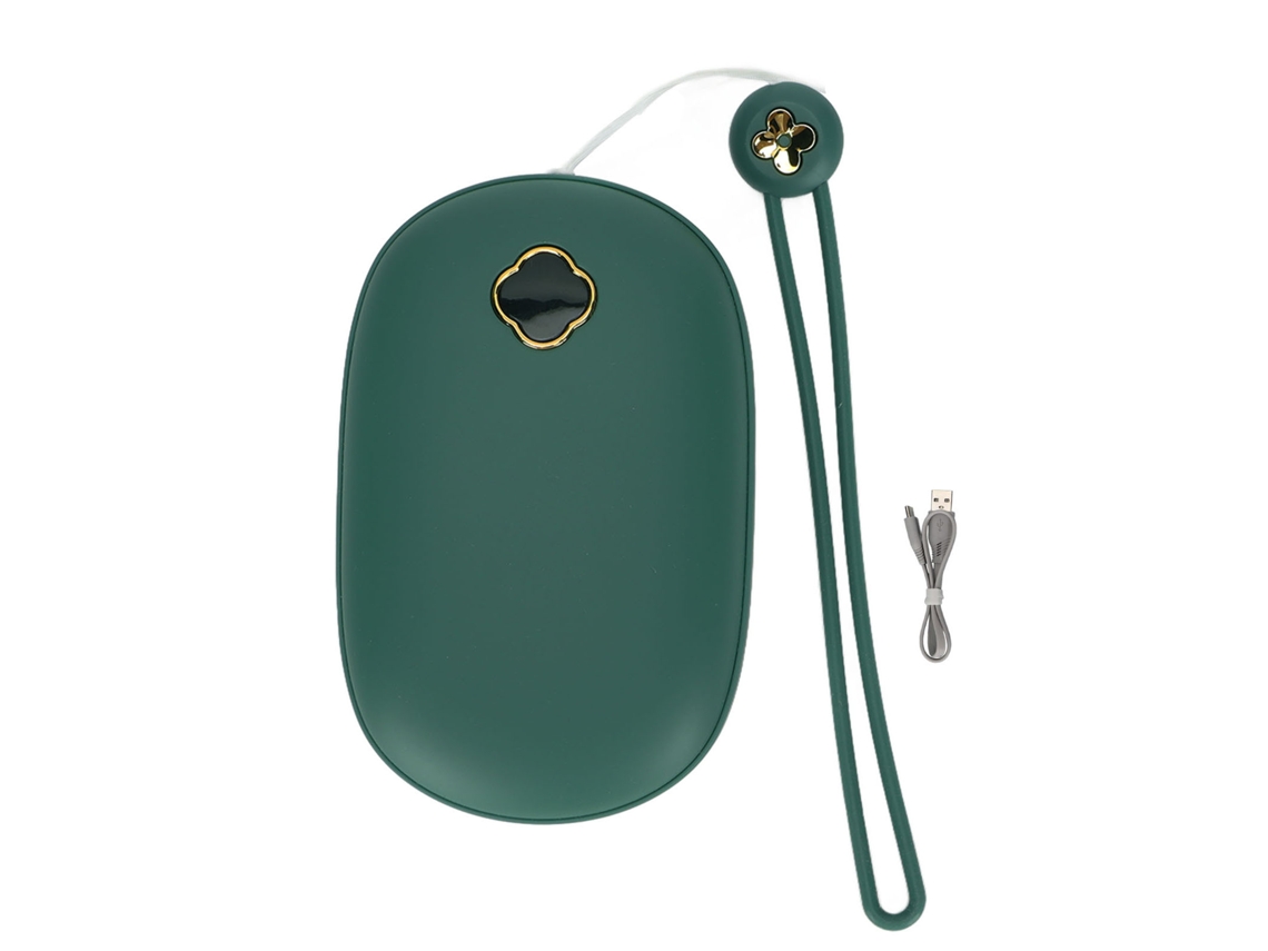 Calentador De Manos (recargable, Calefacción De Larga Duración) Calentador De Manos Clover 10000mah Power Bank Calentador De Manos Electrónico Usb Portátil
