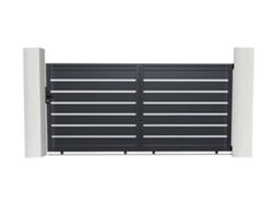 Puerta corredera CASANOOV Vogel - Gris - Aluminio - 300 cm x 140 cm