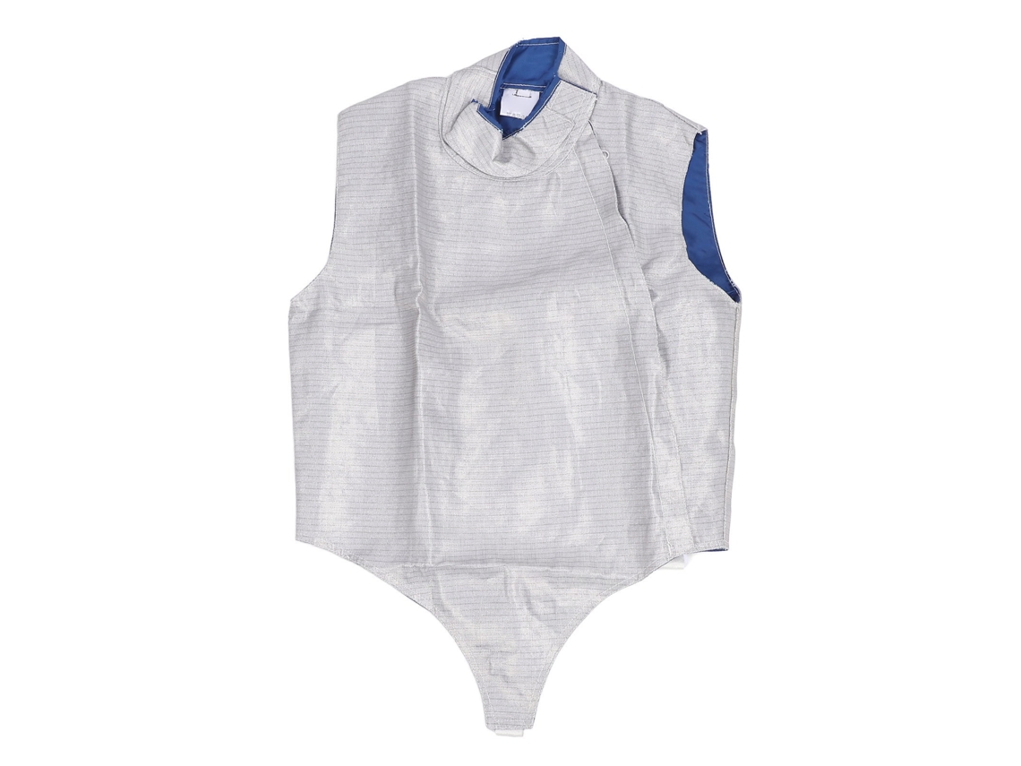 Chaqueta de esgrima metálica ajustable con cuello 3D, corte recto, para competición y entrenamiento, talla 42.