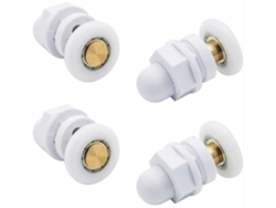 Ruedas para mampara de ducha Jortmrd, duraderas, impermeables y de acero inoxidable.
