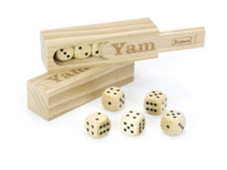 Jogo de Mesa JEUJURA Yam Wooden Dice Game (3 Anos)