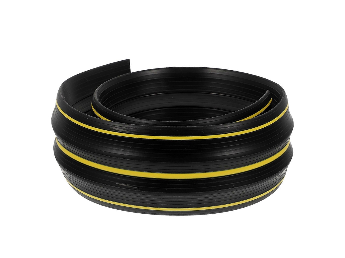 Faja De Sellado Inferior Para Puerta De Garaje De Pvc Resistente Al Desgaste Con Aislamiento Contra Polvo Y Viento 100x8.6cm Negro