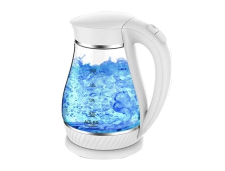 Adler Ad 1274 Hervidor eléctrico 1,7 L 2200 W Blanco transparente