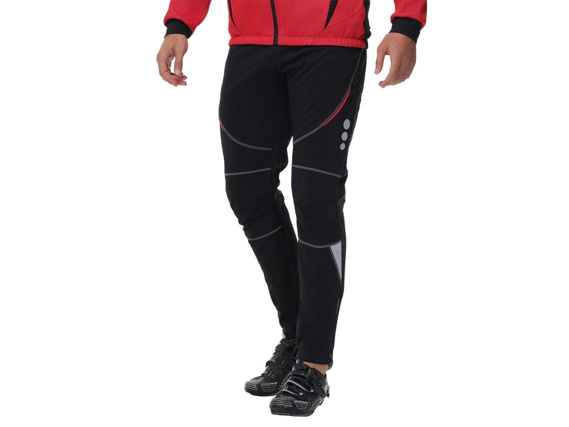 Pantalones De Ciclismo Térmicos Impermeables De Forro Polar Para Hombre, Ideales Para El Invierno, Cálidos Y Con Franjas Reflectantes.