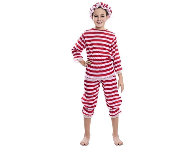 Disfraz de Niña DISFRAZZES Bañista Años 20 Rojo Y Blanco (Talla: 5 a 6 años)