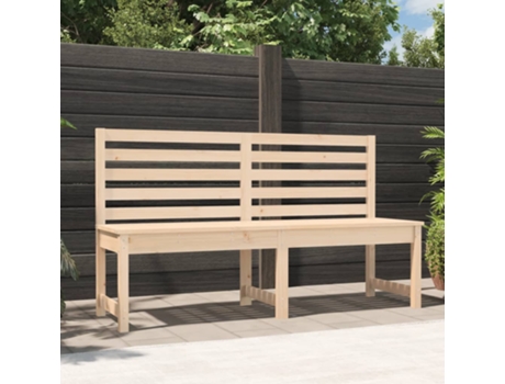 Banco De Jardín VIDAXL Marrón Madera (157.5x48x91.5 cm)