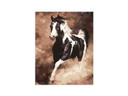 Kit de pintura decorativa DIY con diamantes de imitación de la serie Animales - Caballo 8620