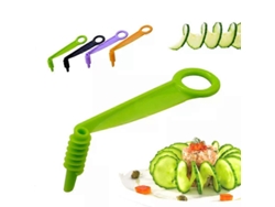 Cortador manual en espiral de plástico para patatas, zanahorias, pepinos, frutas y verduras. Utensilios de cocina y accesorios. Everley891