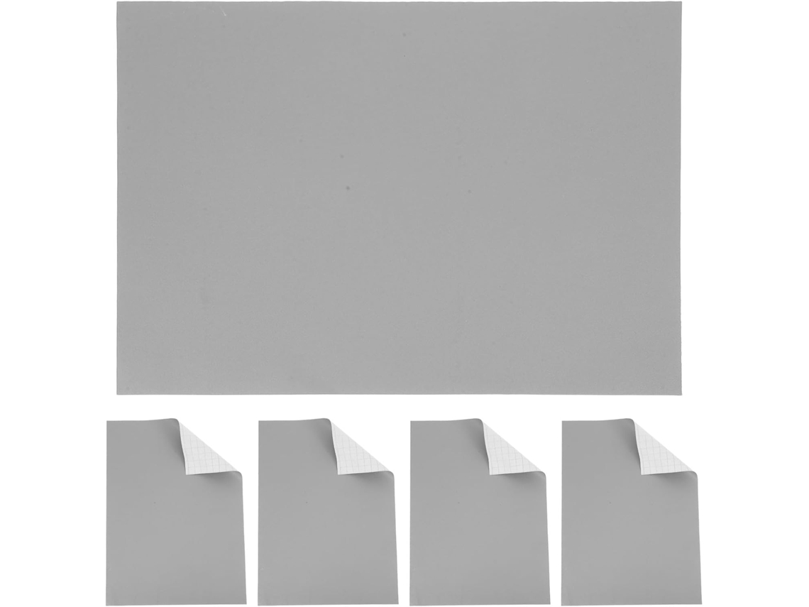 Pegatinas De Carretera En Miniatura, Pvc Gris, Autoadhesivas, 5 Hojas A4, Kits De Maquetas.