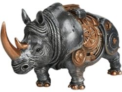 Figuritas De Animales: Adorno Coleccionable De Estilo Punk, Estatua De Resina Con Diseño De Engranajes, Para Navidad,