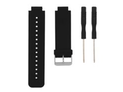 Correa De Silicona Ajustable Para Reloj Garmin Vivoactive - Negra