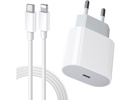 Cargador Rápido Usb C Para Iphone Cargador Iphone 20W Con Cable De Carga Adaptador De Corriente Original Iphone 1Musb C Con Conector