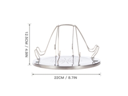 Tostadora Plegable De Acero Inoxidable Para 4 Rebanadas De Pan, Portátil Para Acampar, Hacer Senderismo Y Picnics.