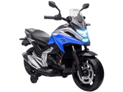 Moto Eléctrica Infantil 3-6 Años Luces Música Faro Honda Azul