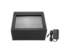 Estuche para reloj de piel sintética con 46 compartimentos para almacenamiento y exhibición.