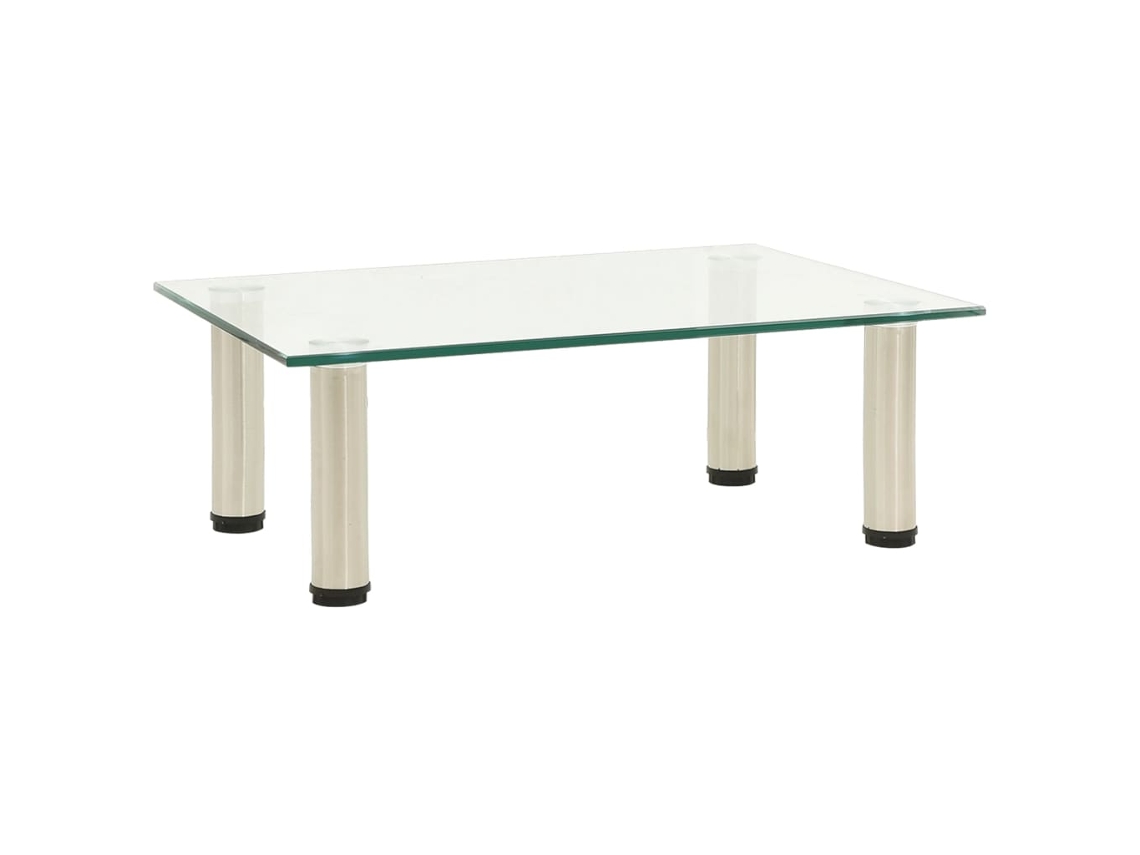 Estantería/Mueble de TV 40X35X17 Cm Cristal Templado Transparente